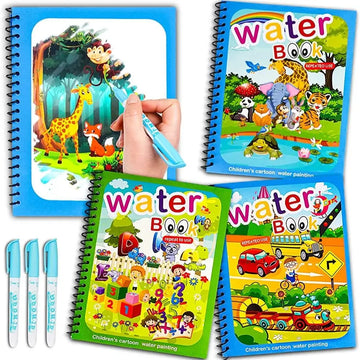 Magic Water Drawing Book – Reusable Coloring Activity for Kids
