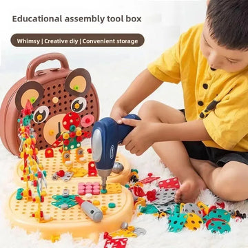 Montessori Drill & Build™ – Creative Engineering Toy Set